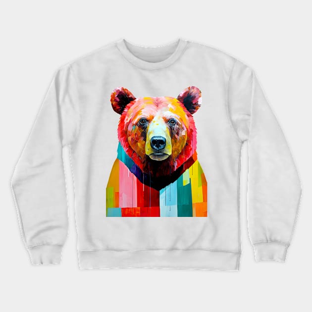 Bear animal art #bear Crewneck Sweatshirt by JBJart